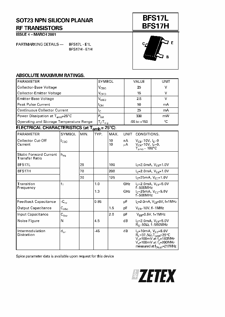 BFS17H_22404.PDF Datasheet