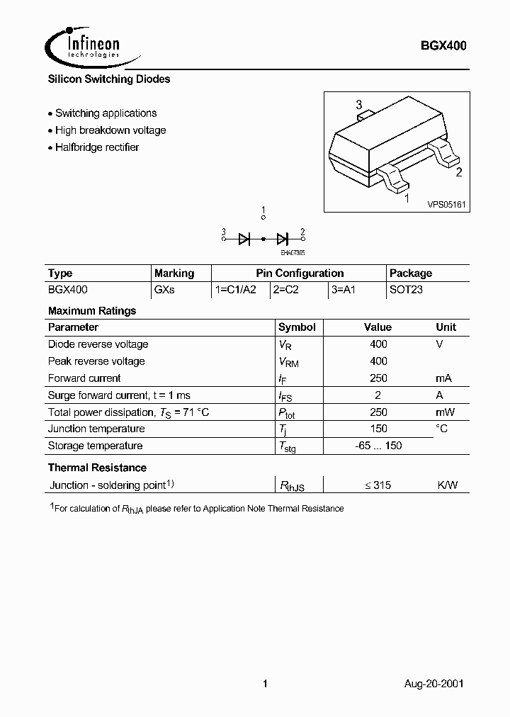 BGX400_47113.PDF Datasheet