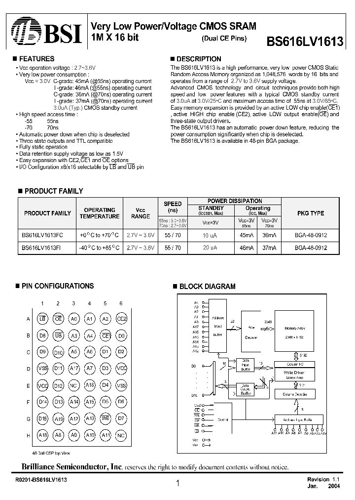 BS616LV161_22543.PDF Datasheet