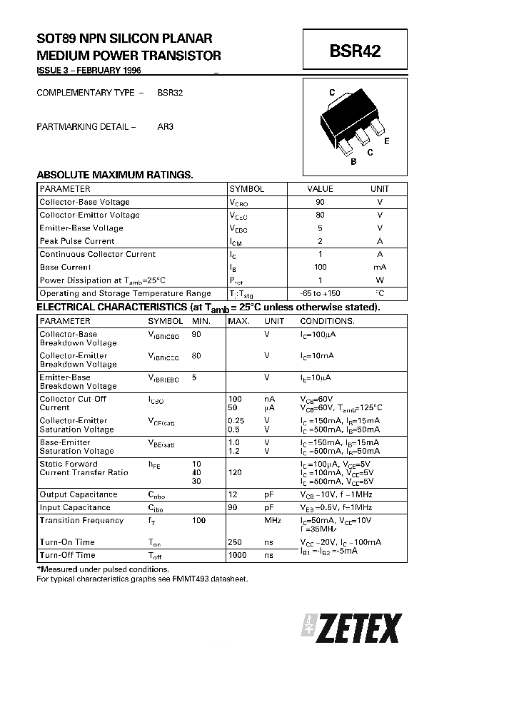 BSR42_174753.PDF Datasheet
