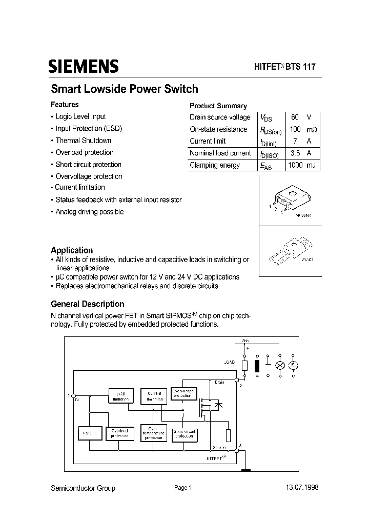BTS117_8541.PDF Datasheet