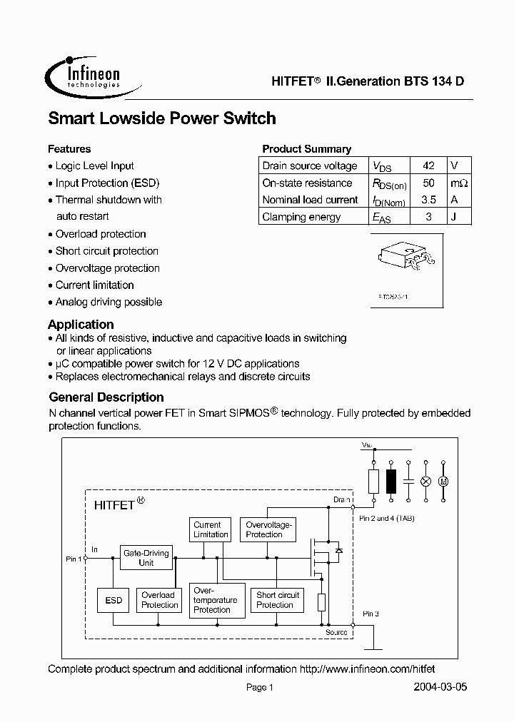 BTS134D_98753.PDF Datasheet