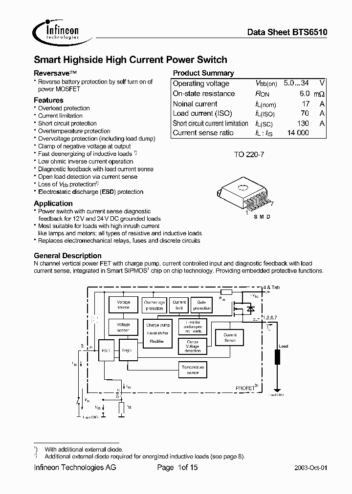 BTS6510_63105.PDF Datasheet