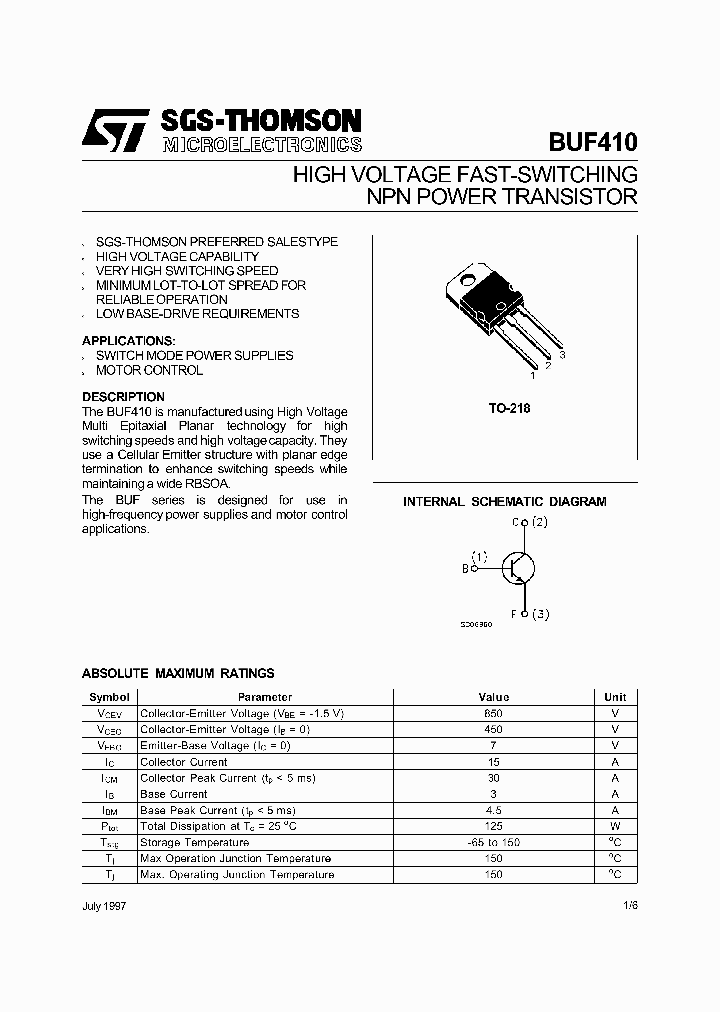 BUF410_150911.PDF Datasheet