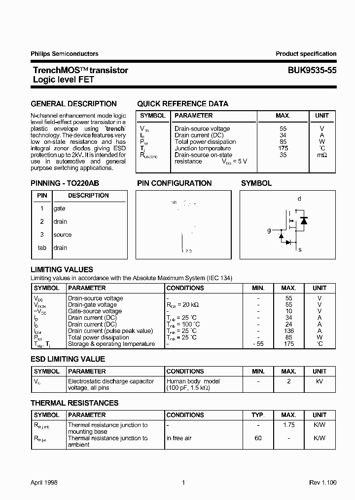 BUK9535-55_157180.PDF Datasheet