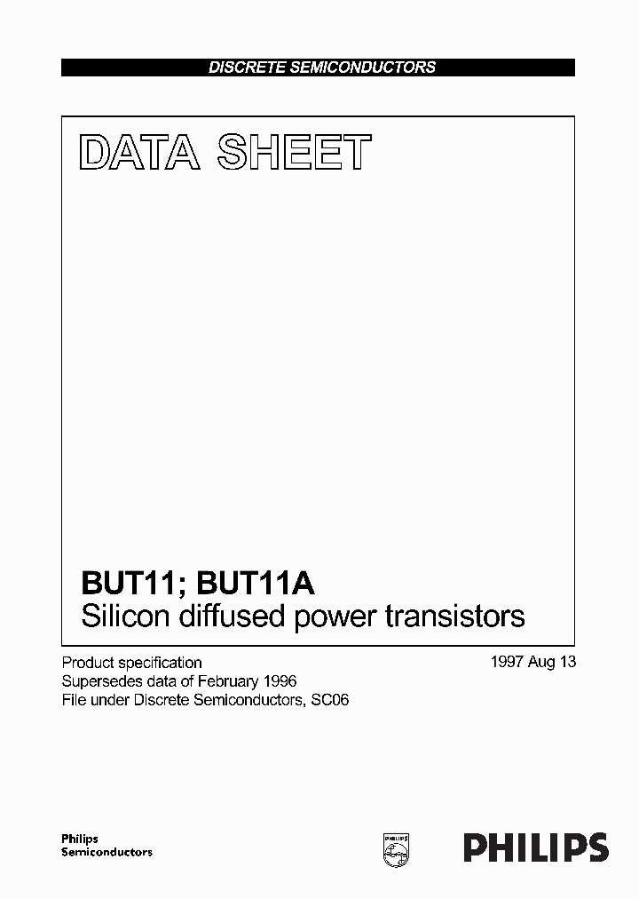 BUT11_58932.PDF Datasheet