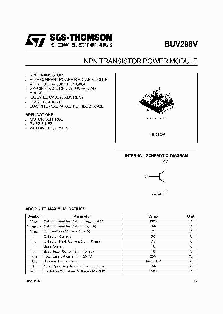BUV298V_57818.PDF Datasheet
