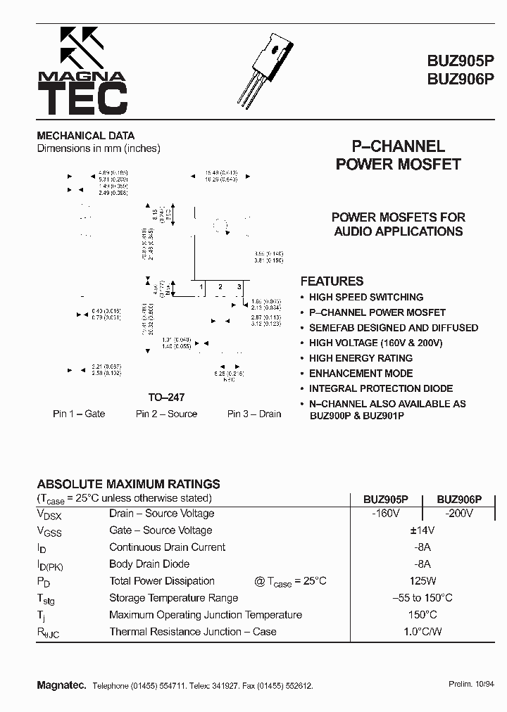 BUZ906P_41602.PDF Datasheet
