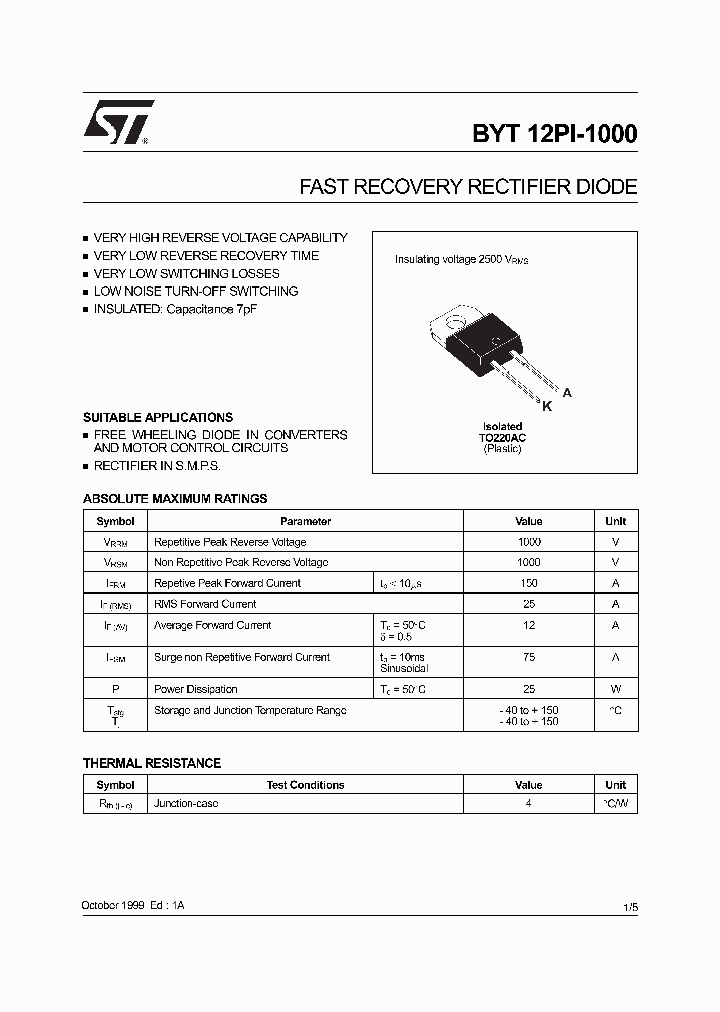 BYT12PI_174960.PDF Datasheet