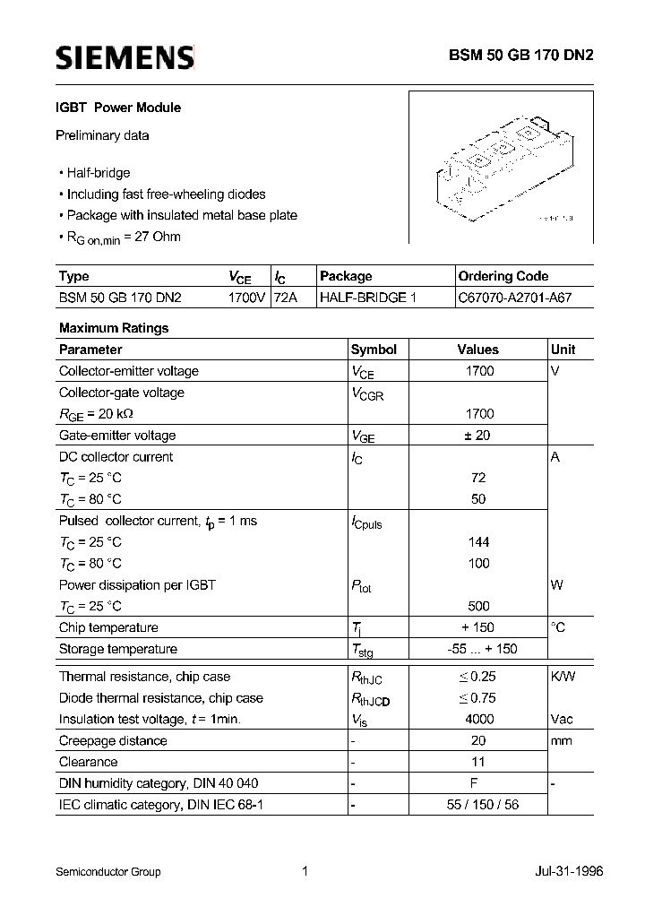 C67070-A2701-A67_2591.PDF Datasheet