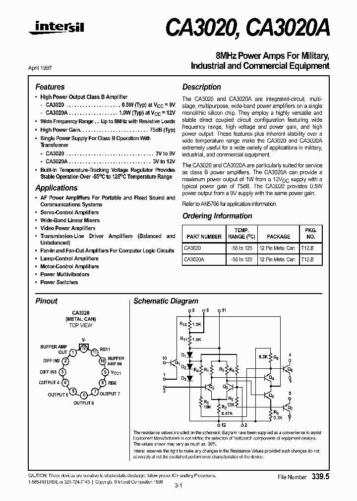 CA3020_117919.PDF Datasheet