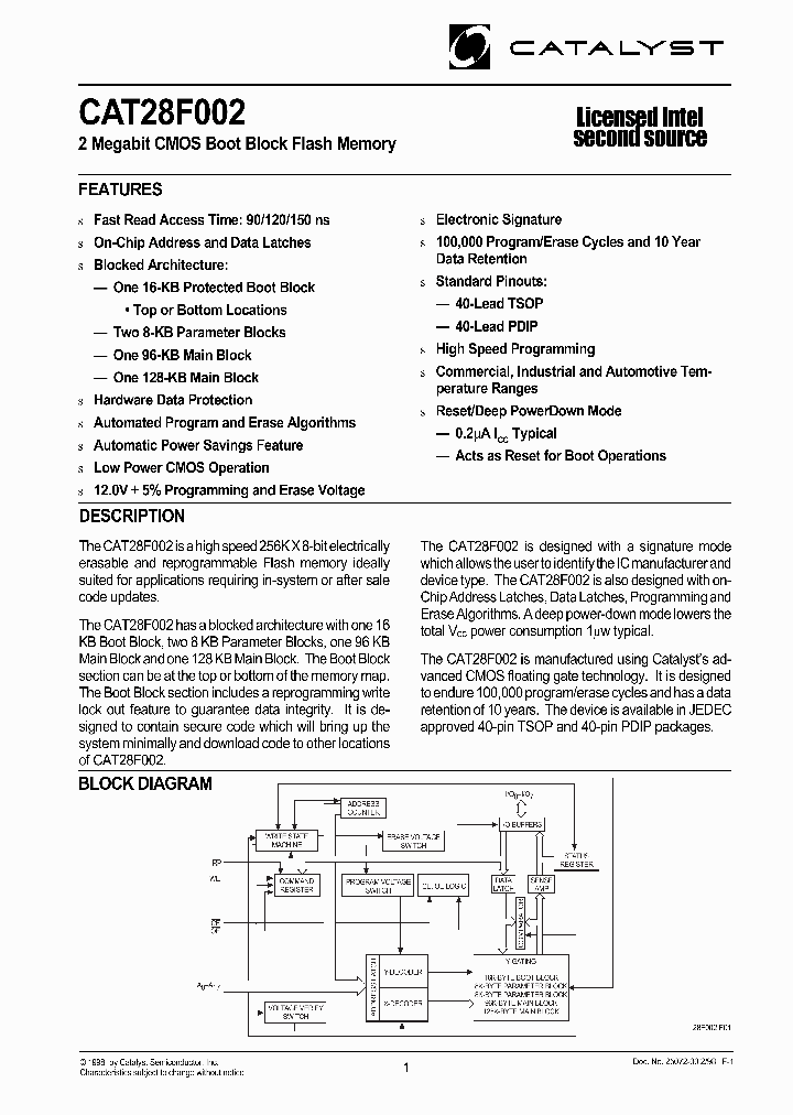 CAT28F002_23669.PDF Datasheet