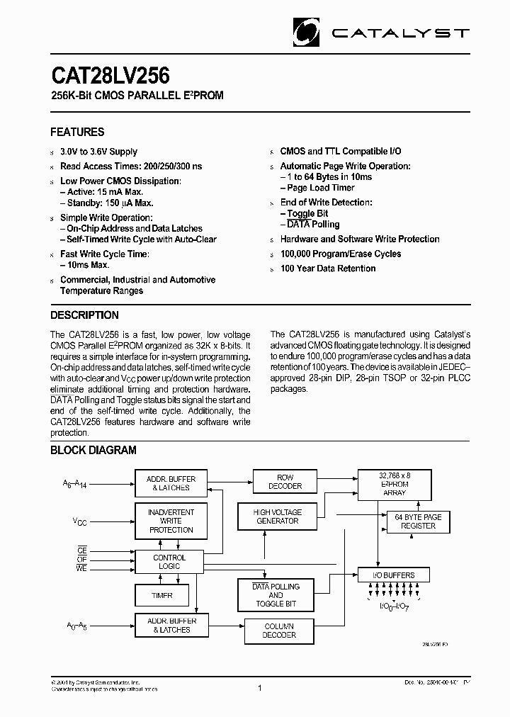 CAT28LV256_23720.PDF Datasheet
