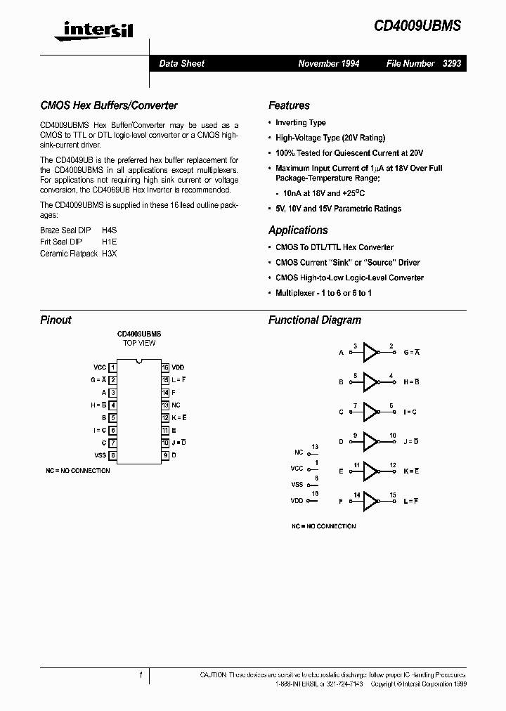 CD4009UBMS_144997.PDF Datasheet