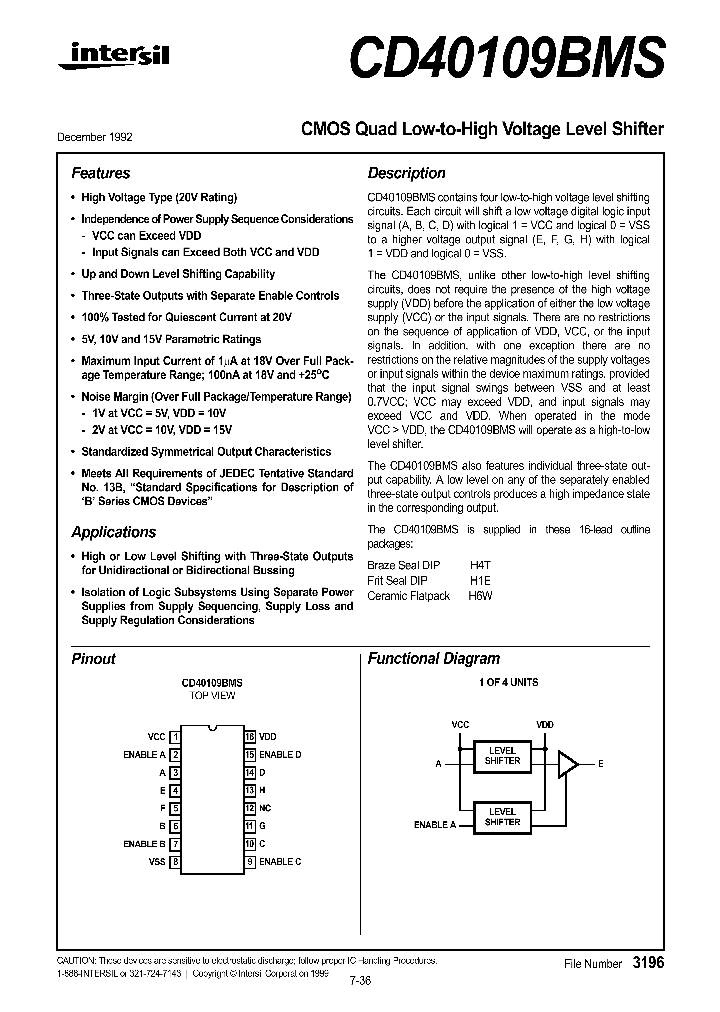 CD40109BMS_193334.PDF Datasheet