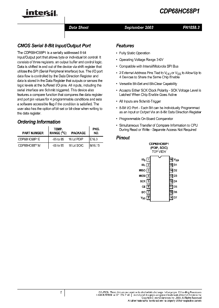 CDP68HC68P1_87017.PDF Datasheet