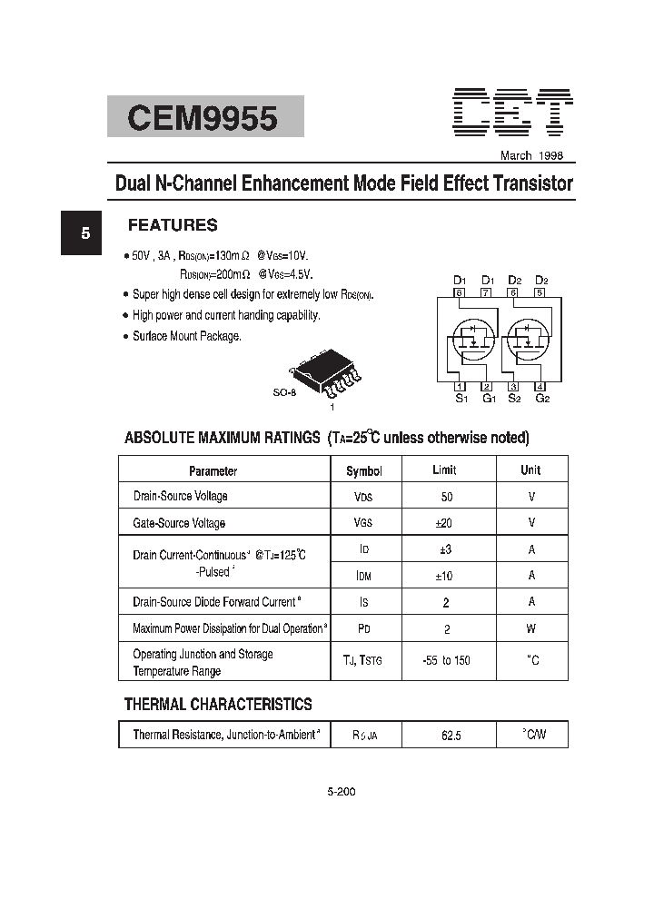 CEM9955_171772.PDF Datasheet