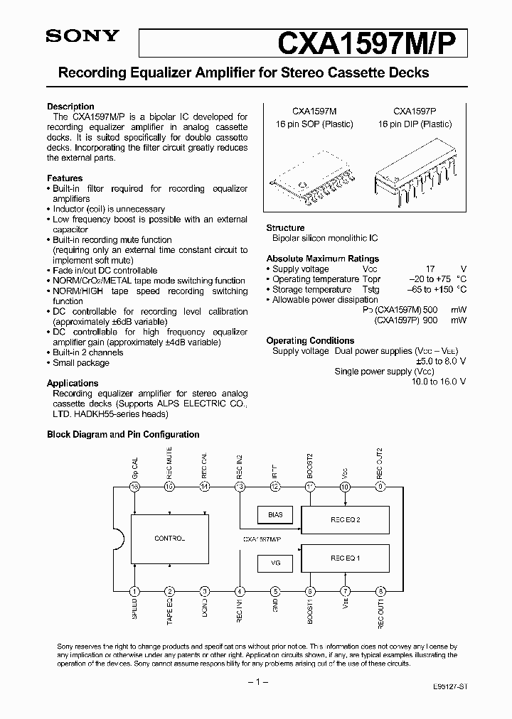 CXA1597M_92433.PDF Datasheet