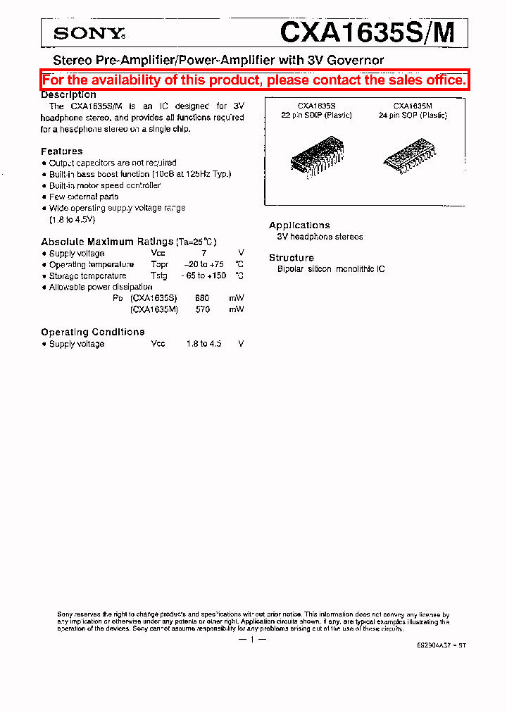 CXA1635_24045.PDF Datasheet