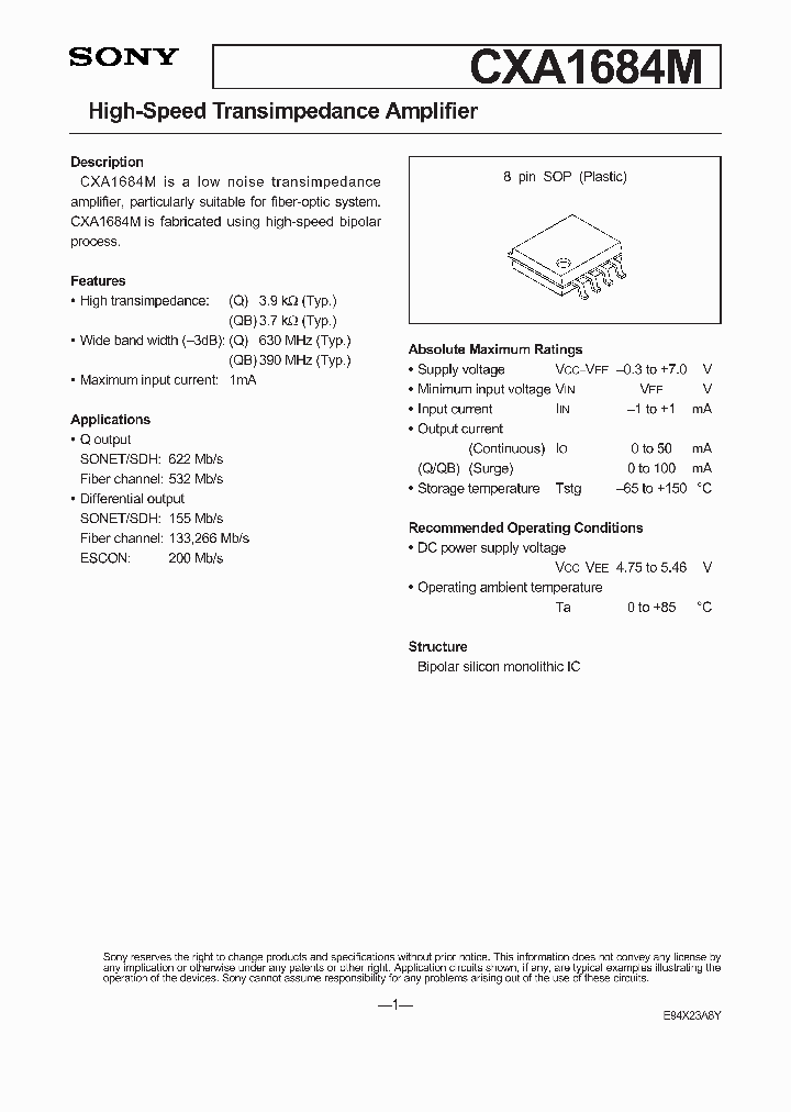 CXA1684M_24055.PDF Datasheet