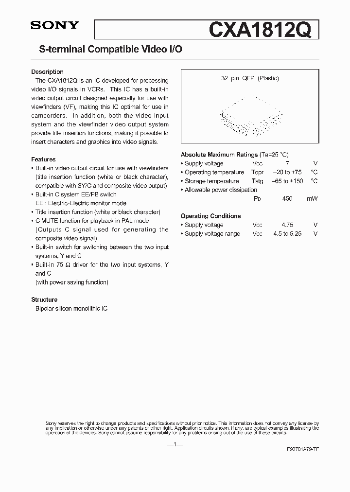 CXA1812_126679.PDF Datasheet
