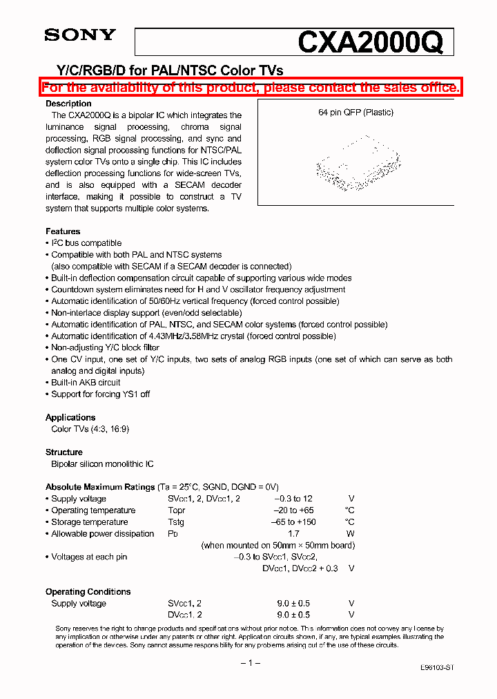 CXA2000_24135.PDF Datasheet