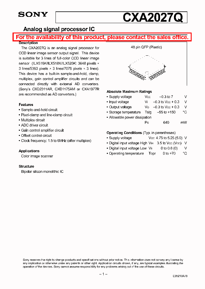 CXA2027_145715.PDF Datasheet