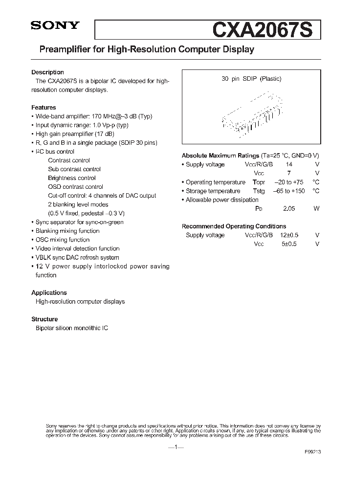 CXA2067S_182316.PDF Datasheet
