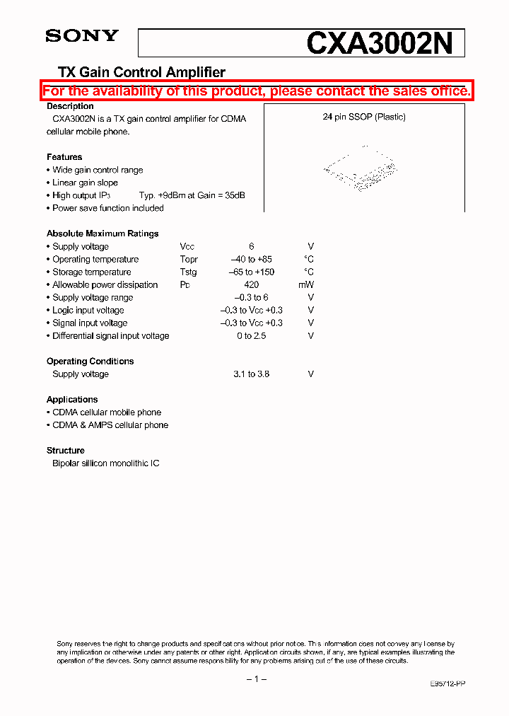 CXA3002N_46047.PDF Datasheet