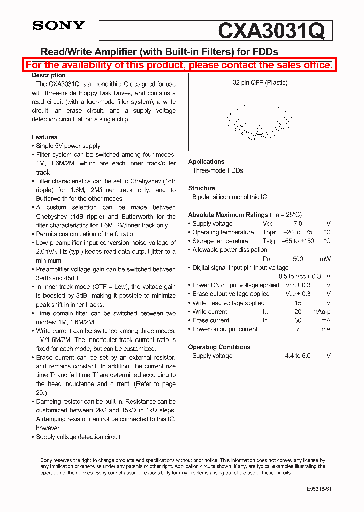 CXA3031Q_46059.PDF Datasheet