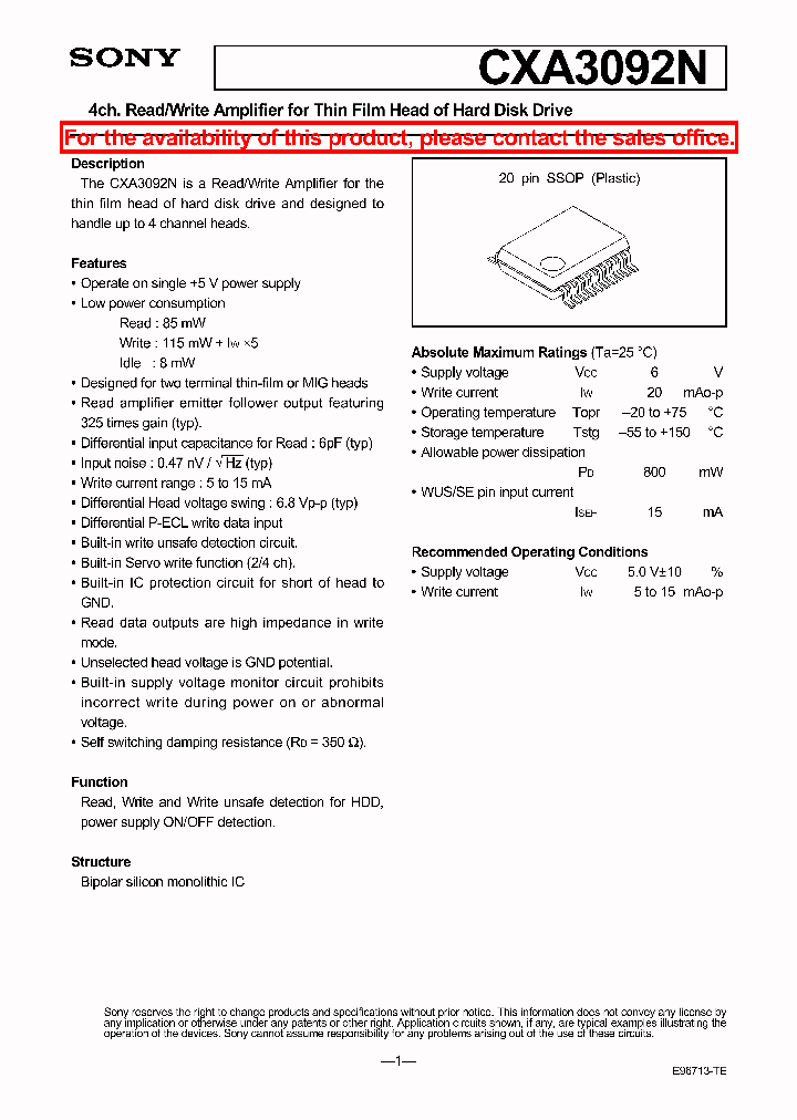 CXA3092N_46072.PDF Datasheet