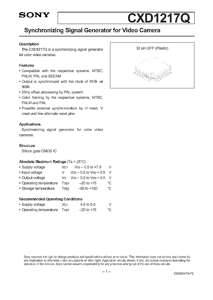 CXD1217Q_113442.PDF Datasheet