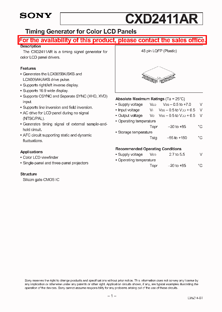 CXD2411AR_106082.PDF Datasheet