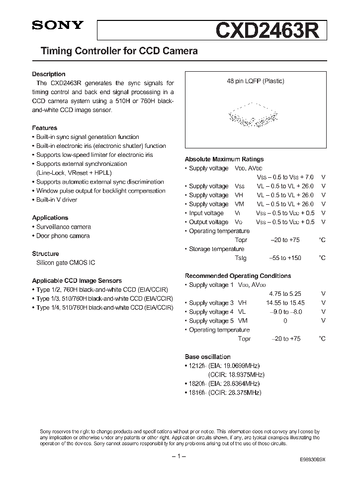 CXD2463_101573.PDF Datasheet