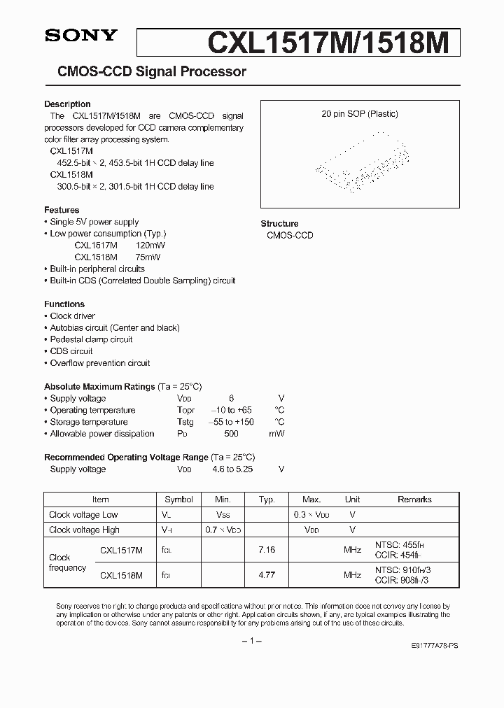 CXL1517_101604.PDF Datasheet