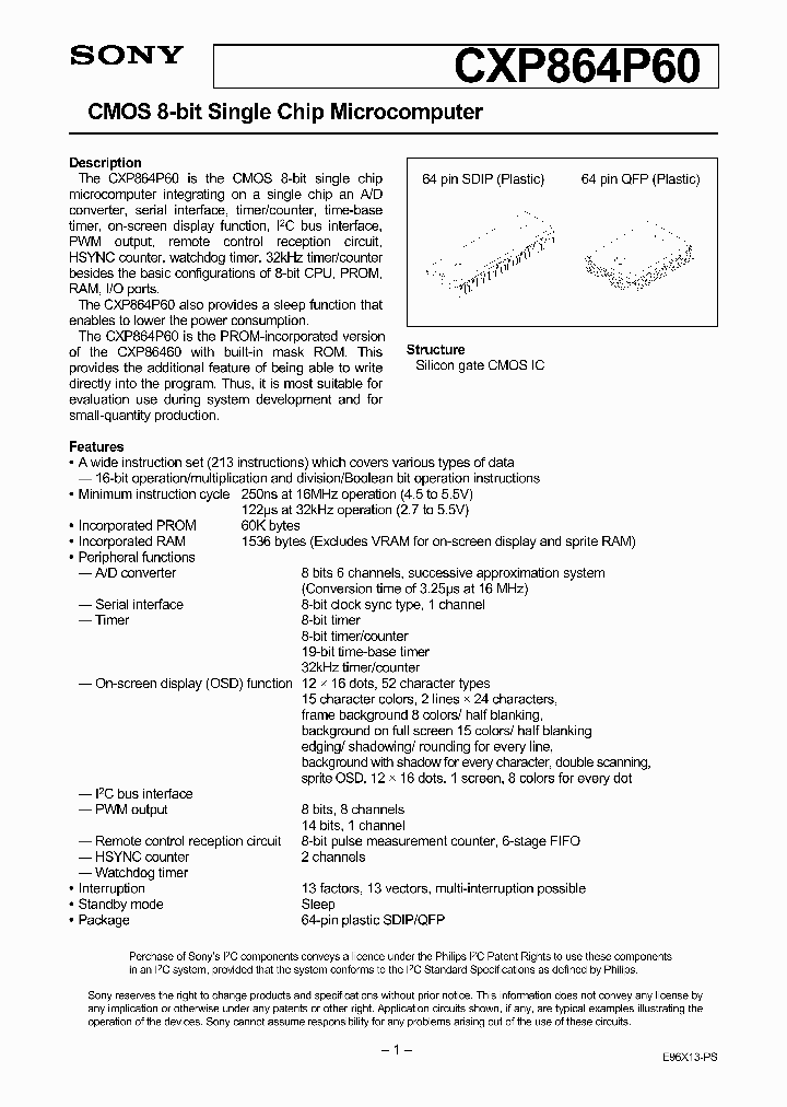CXP864P60_45369.PDF Datasheet