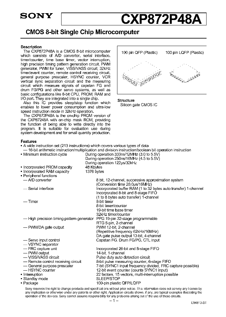 CXP872P48A_128076.PDF Datasheet