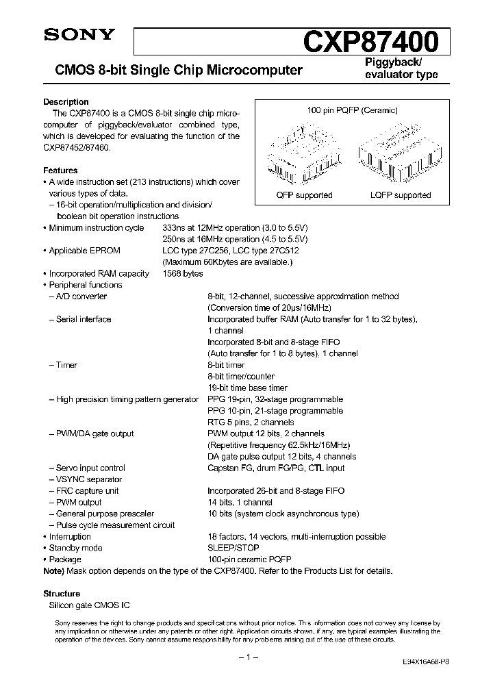 CXP87400_160880.PDF Datasheet