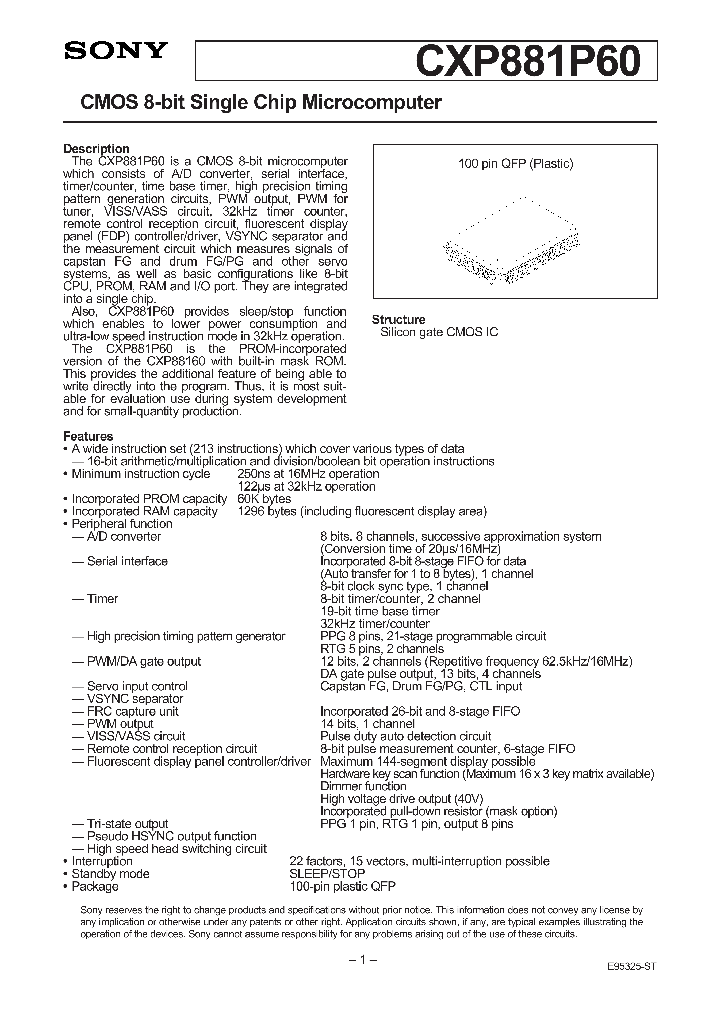 CXP881P60_95103.PDF Datasheet