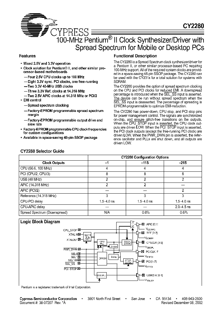 CY2280_44564.PDF Datasheet