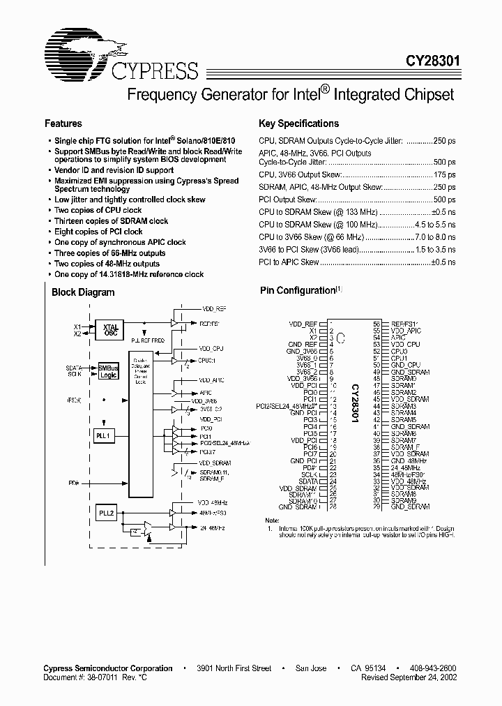 CY28301_111982.PDF Datasheet