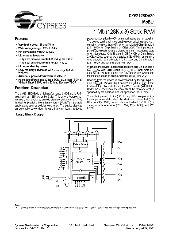 CY62128DV30_44660.PDF Datasheet