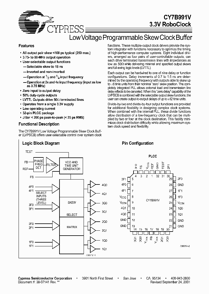 CY7B991V_108810.PDF Datasheet