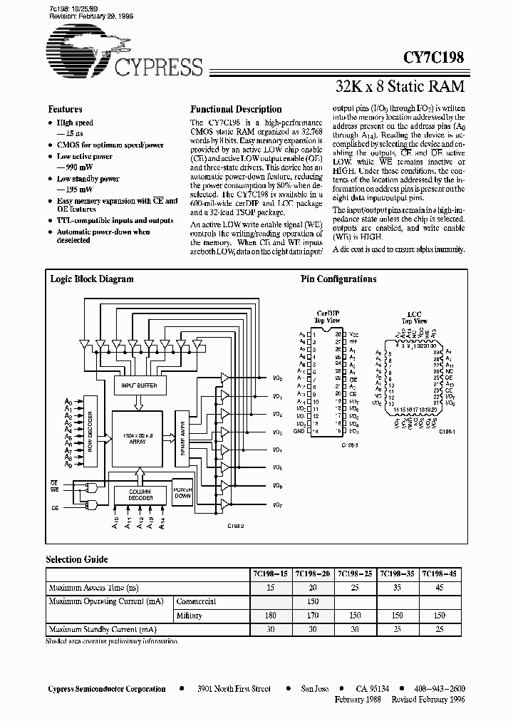 CY7C198_99250.PDF Datasheet