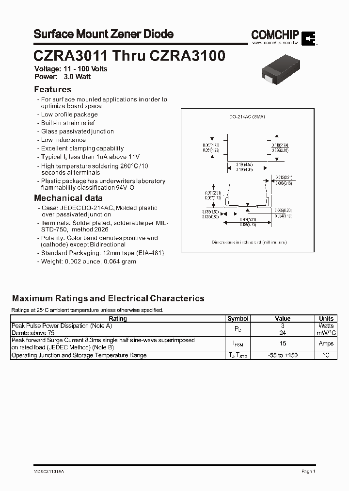 CZRA3030_165546.PDF Datasheet