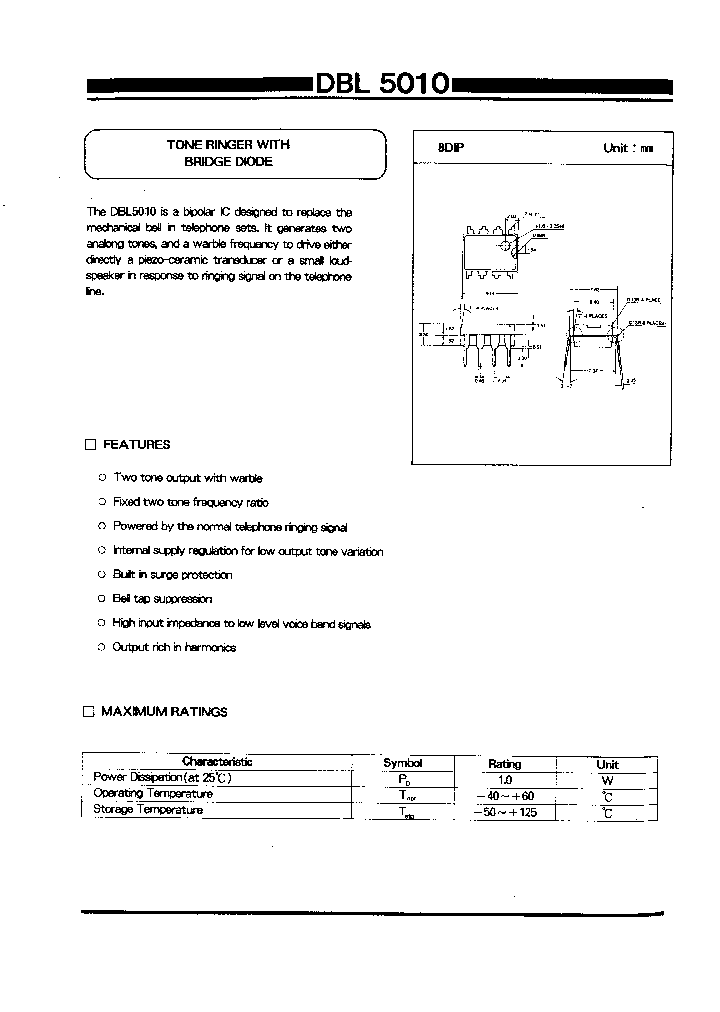 DBL5010_81954.PDF Datasheet