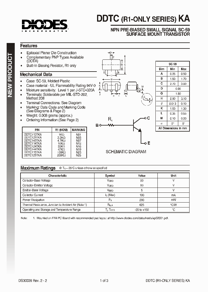 DDTC114TKA_24624.PDF Datasheet
