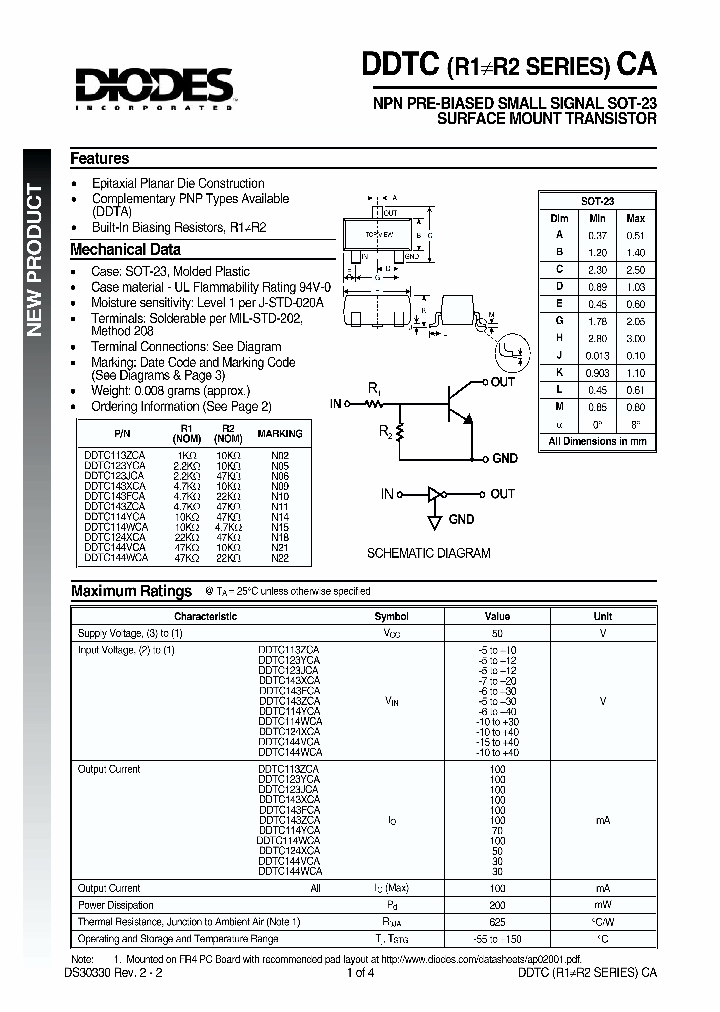DDTC114WCA_24628.PDF Datasheet