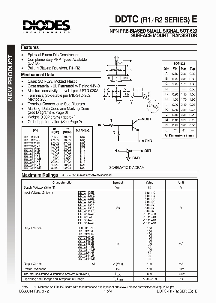 DDTC114WE_24630.PDF Datasheet