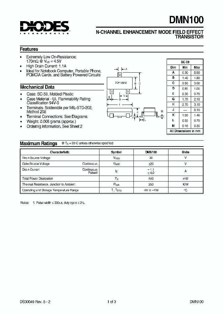DMN100_11741.PDF Datasheet